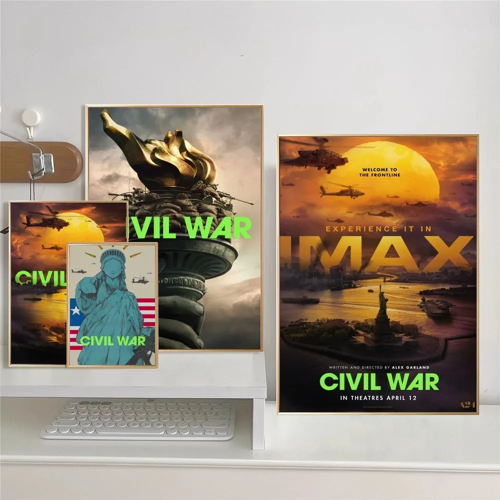 C-Civil W-War Classic Vintage Posters Whitepaper Prints Posters Artwork Kawaii Room Decor