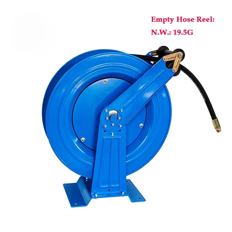 200 بار الثقيلة 1/2 بوصة 20 متر الصناعية الصف التلقائي قابل للسحب جدار جبل الربيع الترجيع النفط خرطوم المياه بكرة