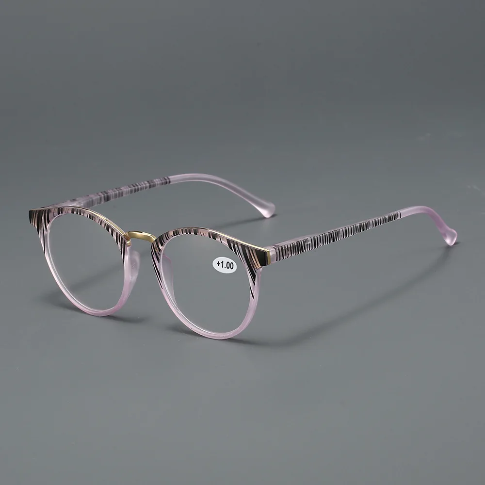 

2025 New Oval Flower Wrapped Reading Glasses for Women Anti Blue Light Glasses Ultra Light HD Presbyopia Glasses