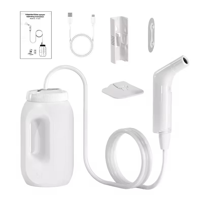 2.5L Portable Electric Bidet Rechargeable Shataf Hand Bidet Butt Sprayer for Personal Hygiene Cleaning Travel Camping Bidet - Image 8