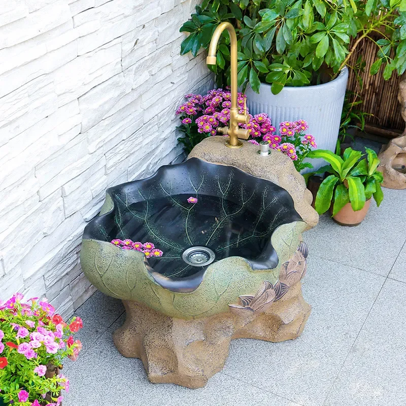 Outdoor Open Air Mop Pool Garden Sink Yard Pool Watering Outdoor Balcony Mop Pool Yard Sink