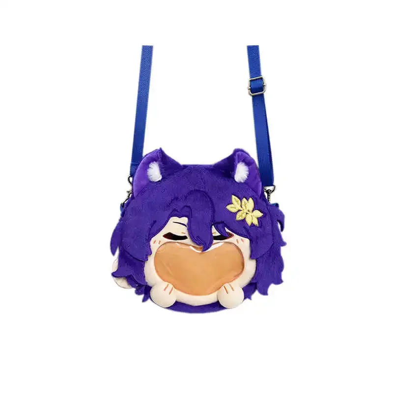 

Hot Game Honkai Star Rail Dr. Ratio Cosplay Plush Bag Laugh Face Transparent Itabag Backpack Messenger Crossbody Shoulder Bags