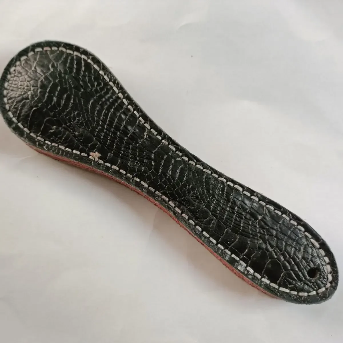 1PC NEW 18cm Handmade Boston Leather Racket Outdoor EDC Portable Short Stick Self Defense Tools