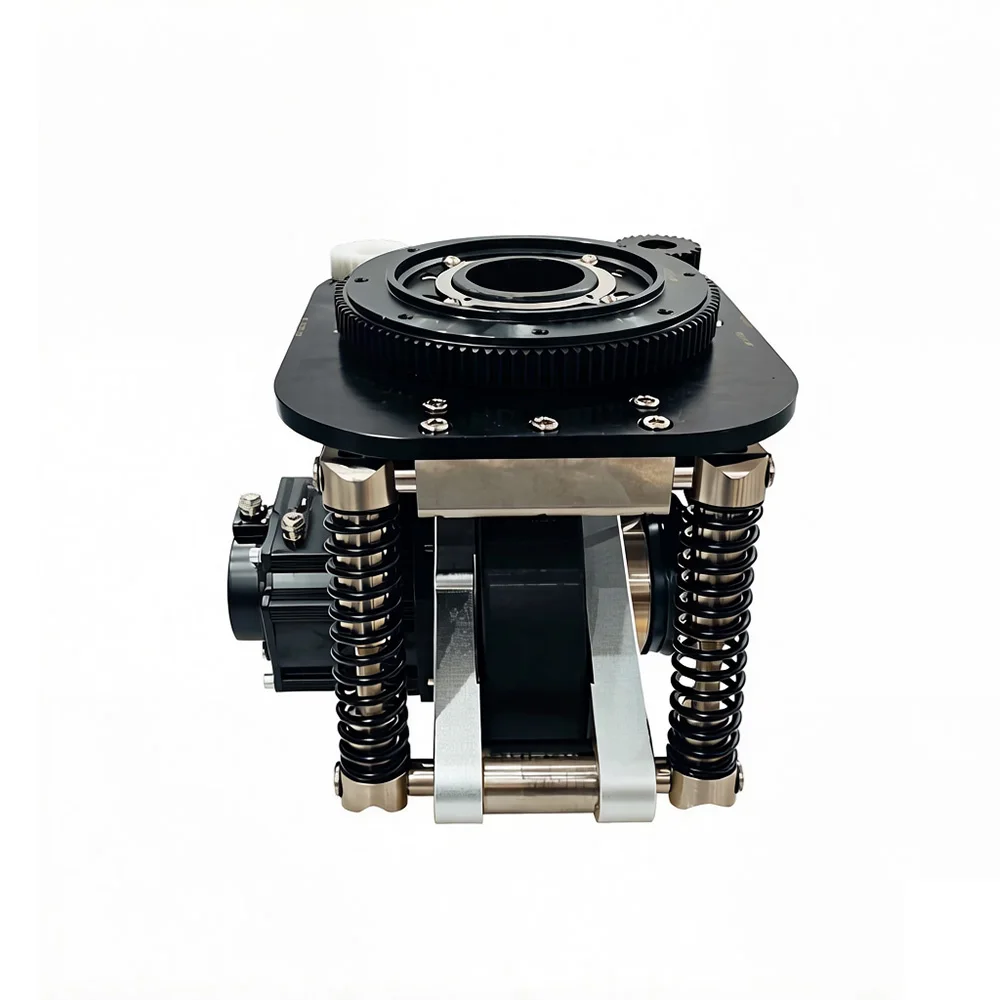 High Precision Robot Steering Encoder Wheel 1.5kW 48V Servo Motor Agv Drive Wheel With Shock Absorption Suspension