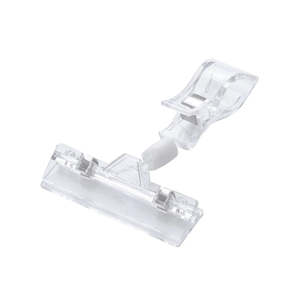 10 قطعة مقاطع التسمية 11 سنتيمتر T-شكل البلاستيك الشفاف شارة السعر أصحاب لسوبر ماركت متجر بيع بالتجزئة رفوف تصميم شفاف #6