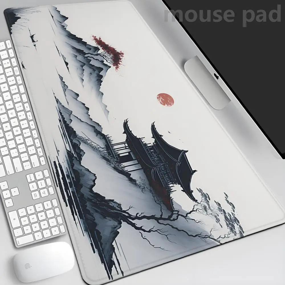

Chinese Ink Painting Mouse Pad Gamer Mousepads Big Gaming Mousepad XXL Mouse Mat Large Keyboard Mat Desk Pad For Computer Laptop