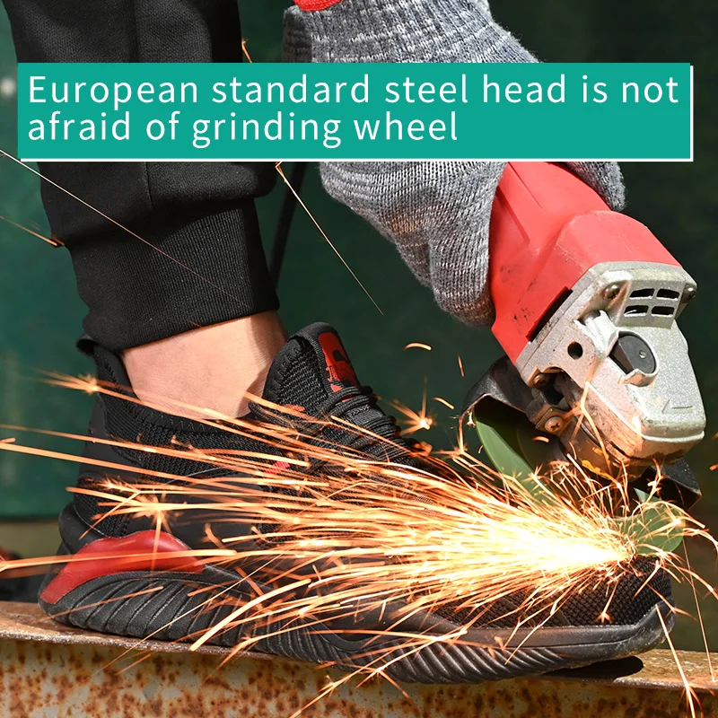 ArmorToe Four Seasons Stahlkopf-Sicherheitsschuhe, stoßdämpfende, langsame Rückprall-Anti-Smash-Anti-Stich-Qork-Schuhe # Rüstung2812