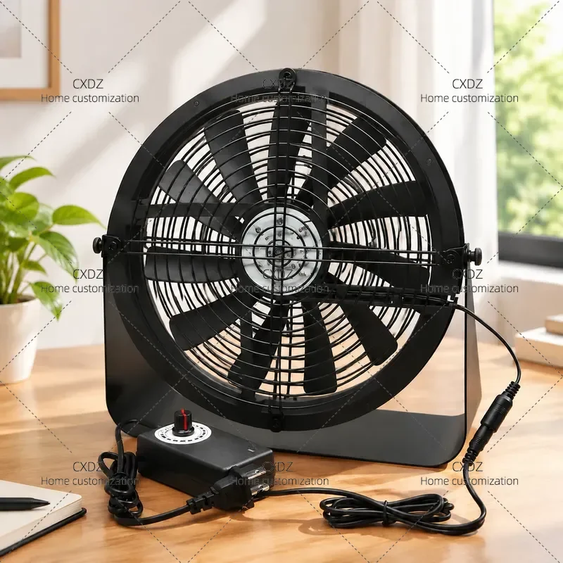 25CM Adjustable Speed Rotating Forward Reverse Long Life Gale Exhaust Smoke Desktop Cooling Fan 220V