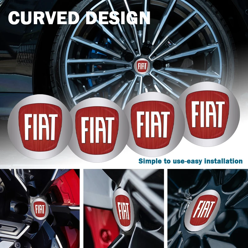 

4 шт., центральные колпаки ступицы колеса автомобиля, эмблема, значок, наклейка для Fiat 500 ABARTH Albea ARGO TIPO Punto PANDA DUCATO, автомобильные аксессуары