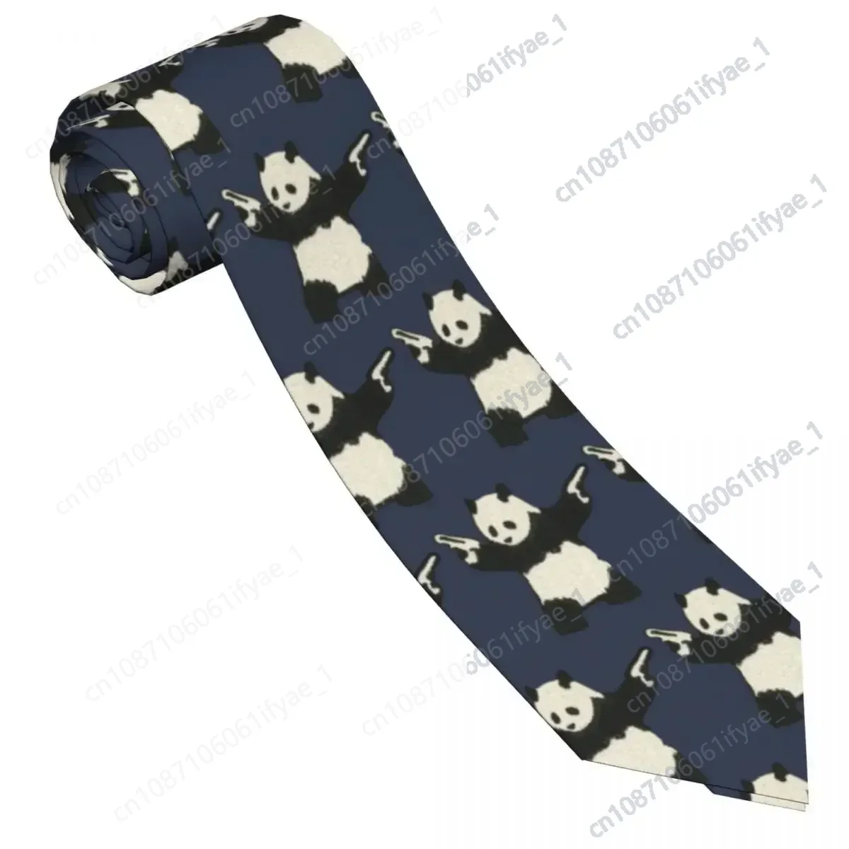 

Cute Bear Panda Tie Novelty Animal Casual Neck Ties For Men Women Leisure High Quality Collar Tie Design Necktie Accessories