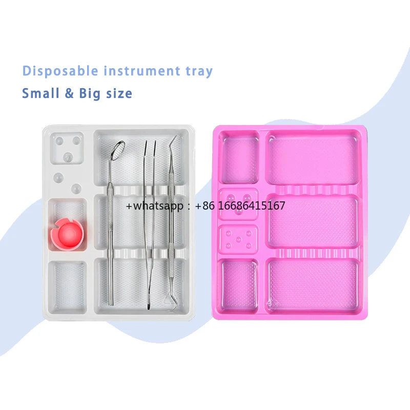 For Lab Clinic Use Colorful Disposable Plastic Tray Medical Instruments Trays Consumables
