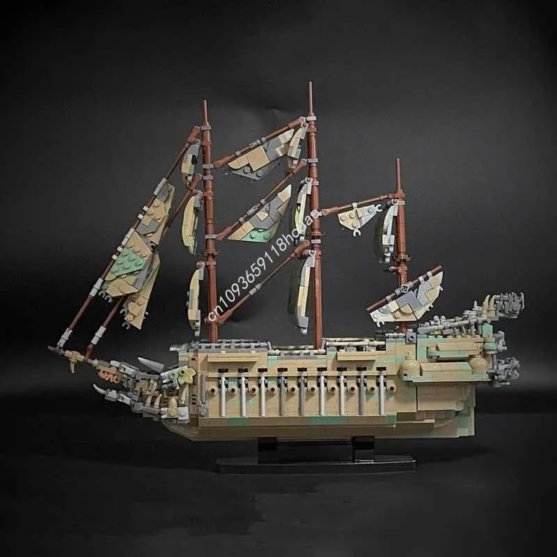 

2102 шт. MOC летающий голландец, модель Диснея, строительные блоки, детские модульные игрушки на день рождения, креативная архитектура, рождественские подарки