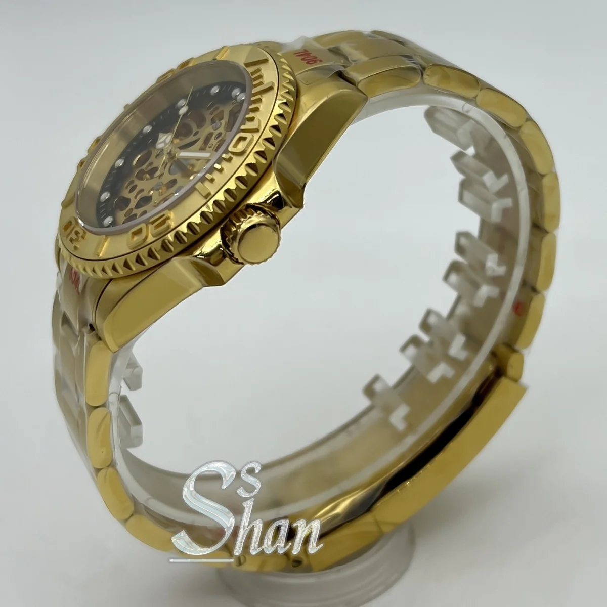 Мужские роскошные часы для дайвинга NH71, представляет собой браслет из нержавеющей стали диаметром 40 мм, золотым браслетом 316, водонепроницаемость до 100 метров.