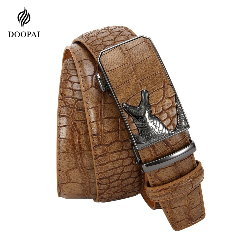Men's PU Leather Belt Fashion Automatic Buckle Belt for Popular Business High Quality Male Belt Multi Color 105 115 125 135cm
