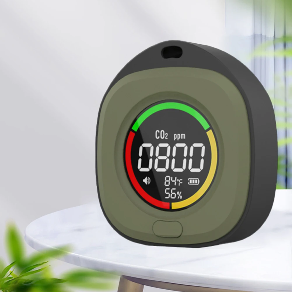 3 In 1 CO/CO2 Detector CO/CO2 Air Quality Monitor Home Carbon Monoxide/Carbon Dioxide Detector Alarm Temp Humidity Sensor