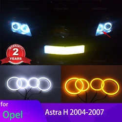 Switchback Cotton Light  Rings DRL LED Angel Eyes Kit For OPEL Astra H 2004-2007 pre facelift halogen Car Headlight Retrofit