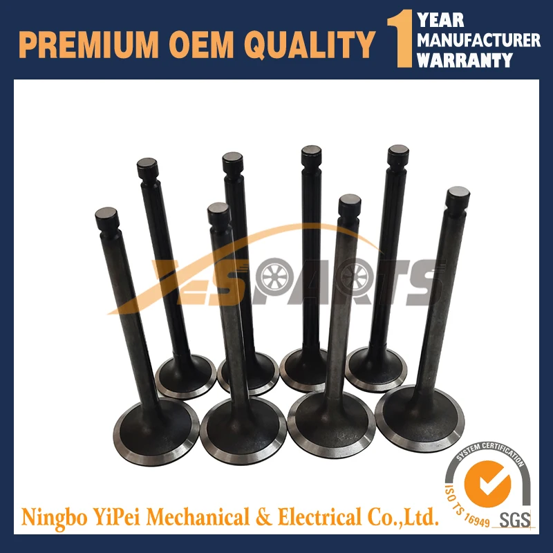 1 Set Intake & Exhaust Valve & Guides for MITSUBISHI S4Q2 S4Q Engine