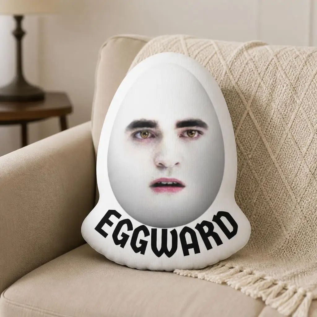 Eggward Edward Twilights Plush Pillow Cushion Irregular Stuffed Throw Pillow Home Decor Gift Sofa Bed Couch