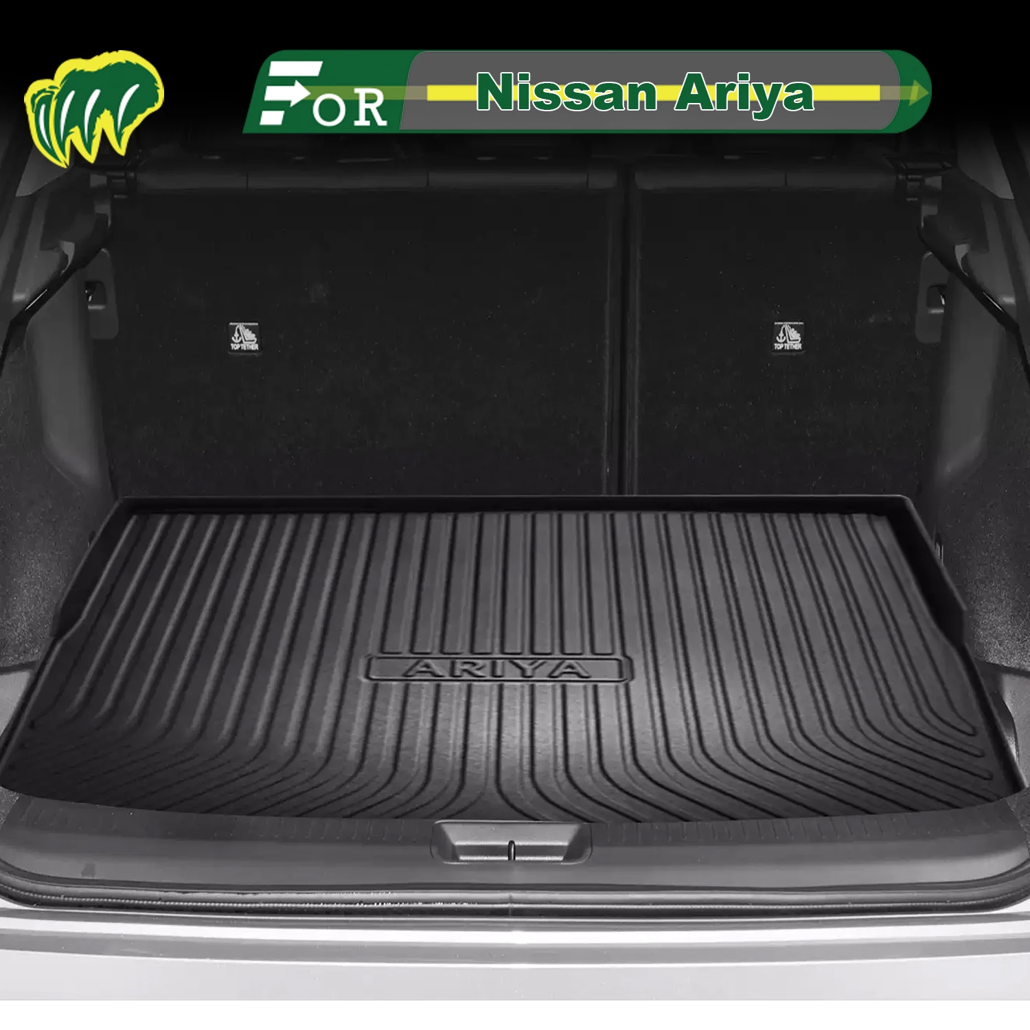 

For Nissan Ariya 2022-2025 TPE Custom Fit Car Trunk Mat All Season Cargo Mat 3D Shaped Trunk Liner Rear Trunk Protection Mat