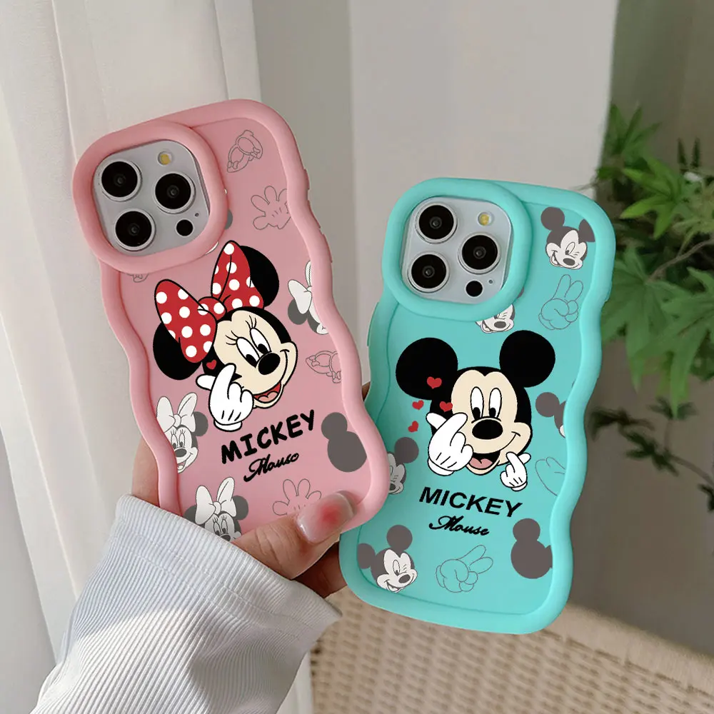 Witty Mickey Minnie Phone Case for Oppo Realme 5 11 12 C11 C20 C21Y C21 C30 C35 C53 C55 C65 C63 C67 Pro Plus 4G 5G TPU Cover