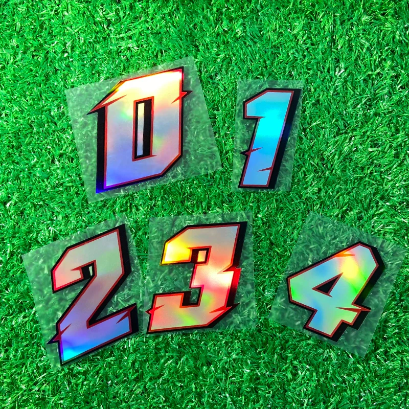 1PC Laser Number 0123456789 Motorcycle Sticker Waterproof Motorbike Fuel Tank Scooter Decoration Refit Car Styling Vinyl Decals image 5