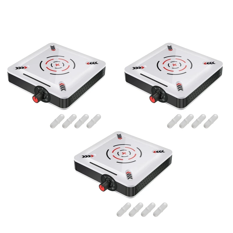 

3X Magnetic Stirrer 6.5Inch Stir Plate 2500RPM Speed Stirrer Machine With Stir Bars UK Plug