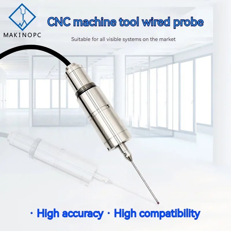 MT25-Plus 304 Проводной зонд из нержавеющей стали IP68 Датчик XYZ Длина 81 мм Точность 0,001 мм с кабелем 1 м для центров обработки с ЧПУ