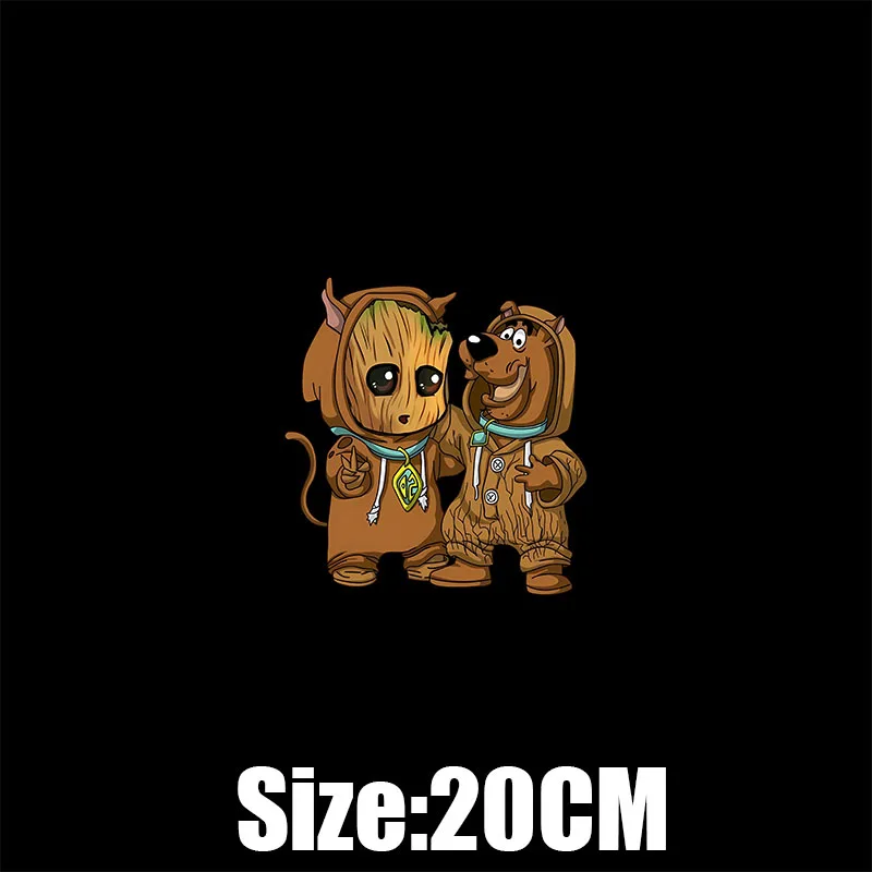 Marvel Avengers Groot Iron on Patches for Clothing DIY T-Shirt Sweatshirt Bag Applique Heat Transfer Clothes Kids Custom Decor