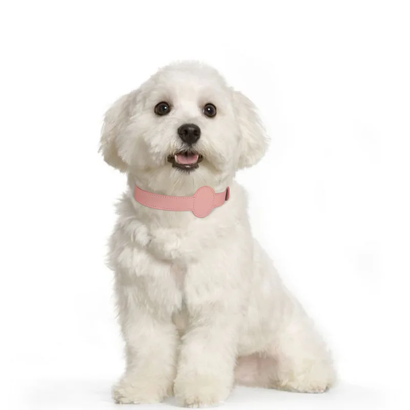 Für Apple Airtag Schutz Tracker wasserdicht Haustier Hund Anti-Lost Position ierung Silikon Pu Halsband Anti-Lost Haustier Katze Hunde halsband – Detail 1