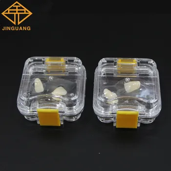 Boîte à dents dentaires avec Film à l'intérieur de la Membrane, boîte en plastique transparente pour Implant dentaire, outils de laboratoire 30 pièces