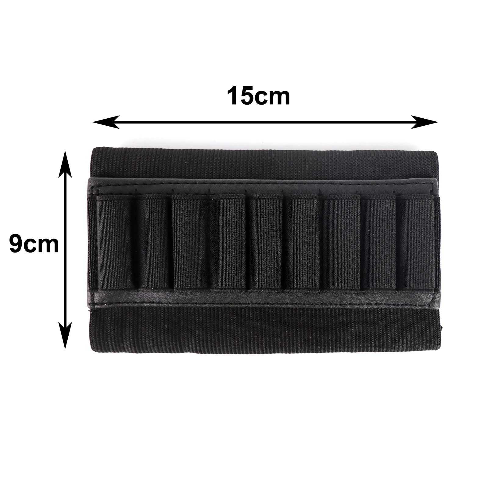 Tactical 9 Rounds Rifle Shells Holder Cartridges Ammo Carrier Bullet Pouch for Elastic Butt Stock Hunting Rifle Accessories