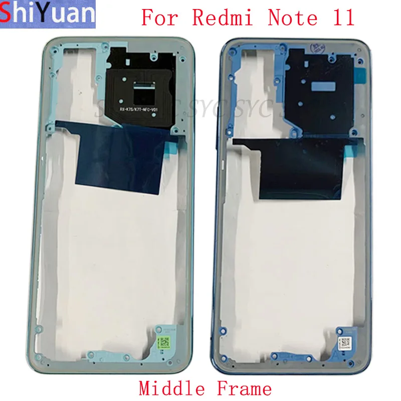 

Корпус телефона средняя рамка центральный корпус Крышка корпуса для Xiaomi Redmi Note 11 средняя Рамка Замена запасные части