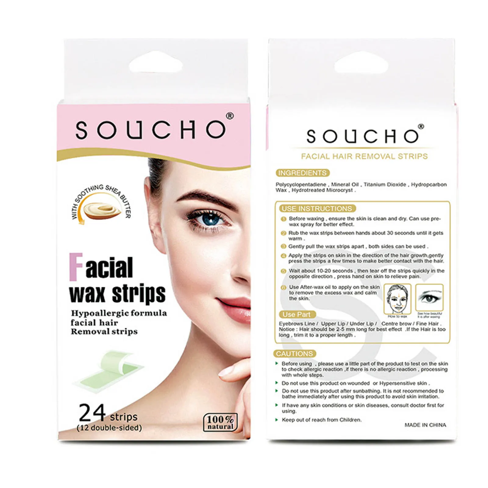 Streifen Tragbare Haar Einseitige Doppelseitige Vlies Enthaarung Wachs Papier Wachs Streifen Schnelle Haar Entfernung