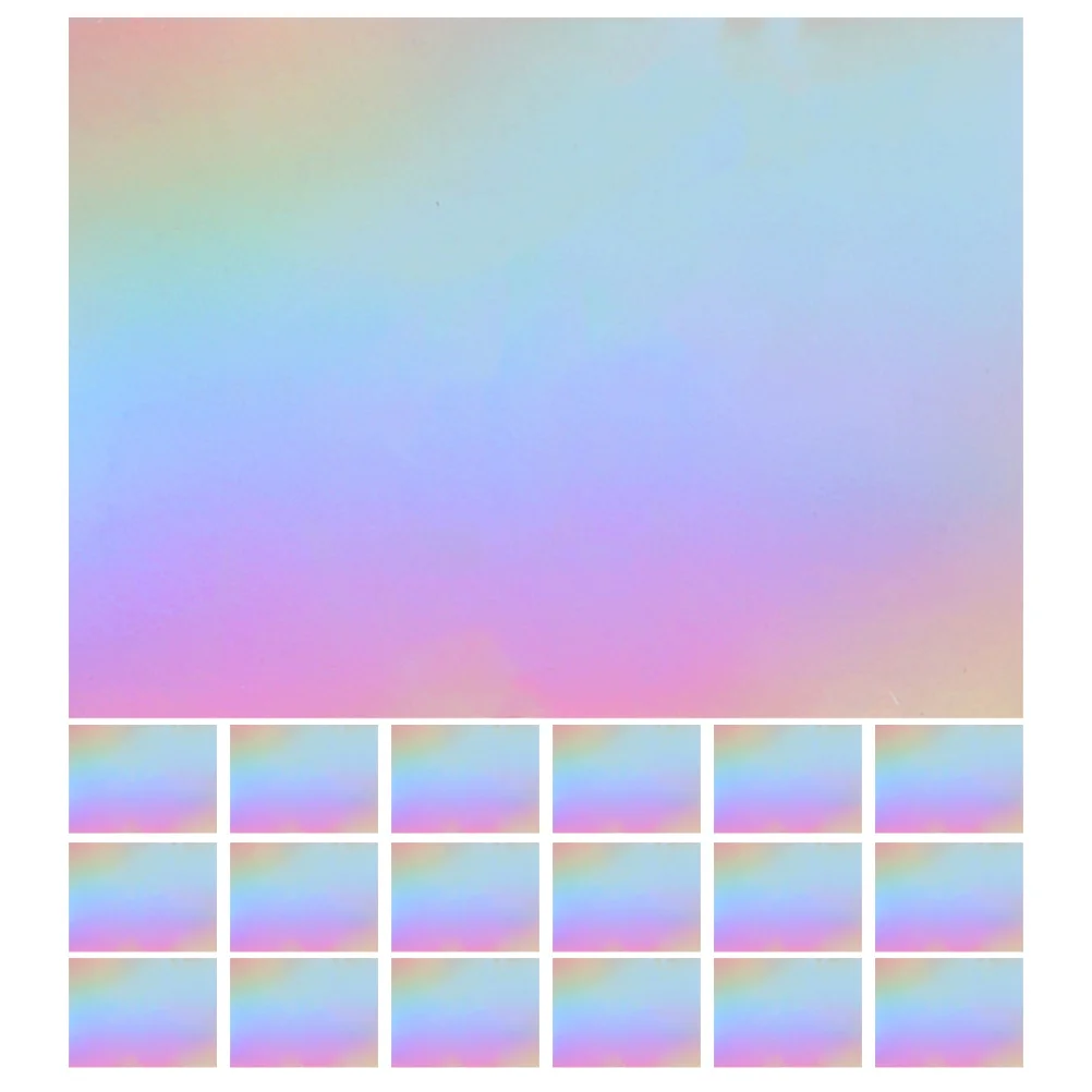 60 قطعة مرآة معدنية البطاقات ورقة قزحي الألوان المجسم احباط ورقة A4 DIY بها بنفسك الحرف بطاقة صنع سجل القصاصات لوازم