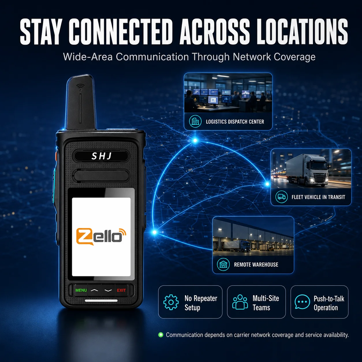TIANGU Zello PoC Network Radio, SIM Card Push-to-Talk Walkie Talkie, Group & Private Calls,