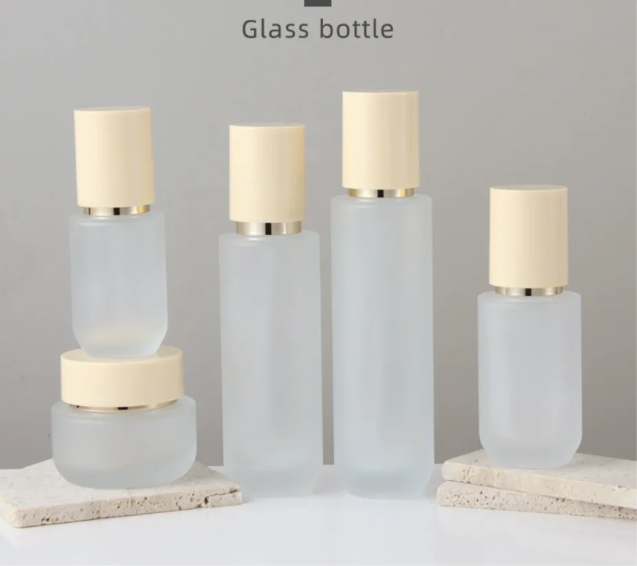 30 مللي-120 مللي زجاجة من الزجاج البلوري مصل جوهر الرطوبة/غسول/مستحلب/أساس/حبر مياه المرحاض العناية بالبشرة مستحضرات التجميل التعبئة #1