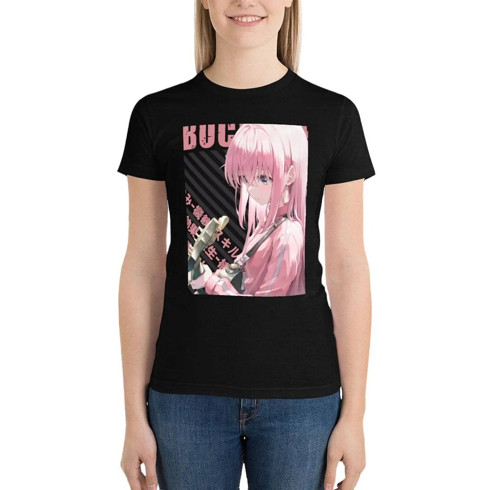 Bocchi the Rock! - Hitori Gotou T-Shirt anime clothes vintage lady clothes tops for Women