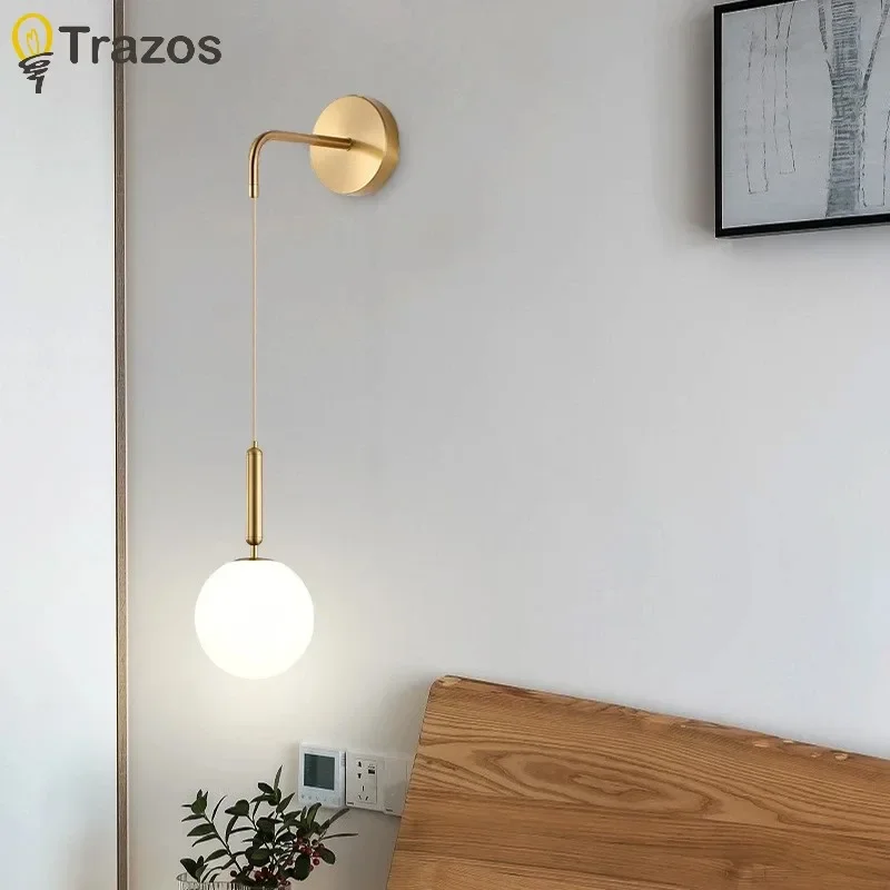 

Modern Simple Aluminum Acrylic Wall Lamp Nordic Creative LED Luxury Living Room Bedroom Bedside Wall Lamp Lighting