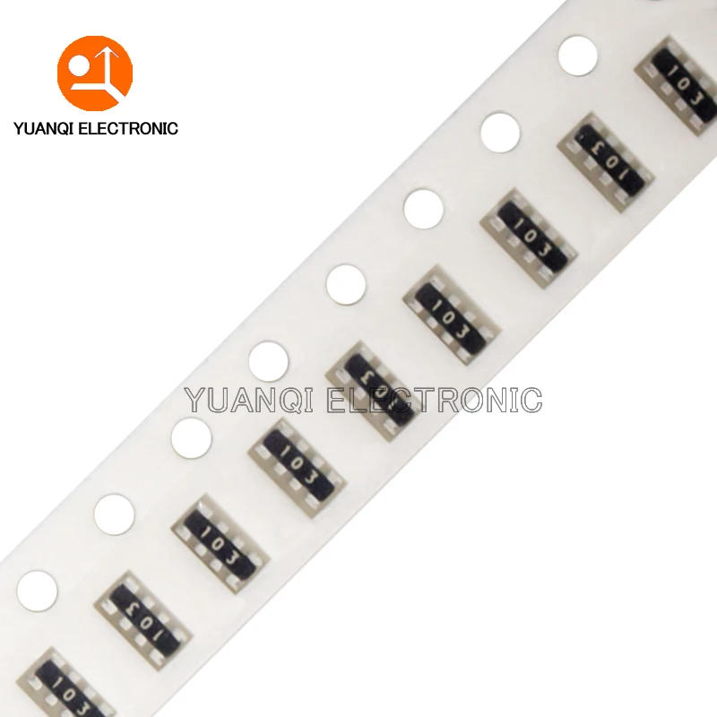 100pcs 0603*4 8P4R 2*4P Network Resistor SMD array 0 - 1M 10 22 47 100 220 330 470 1K 2.2K 4.7K 10K 22K 47K 100K 220K 470K ohm