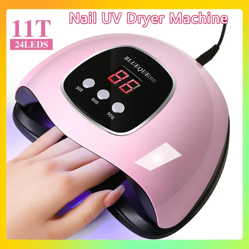 

Профессиональная 24-светодиодная УФ-сушилка для ногтей, USB-кабель в комплекте, маникюрная лампа для домашнего использования, эффективная сушка лака для ногтей