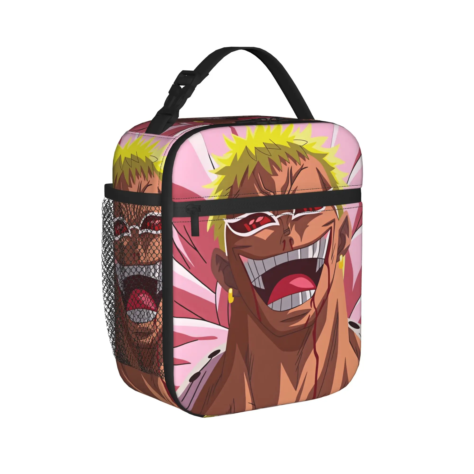 Donquixote Doflamingo Lunch Bag Ones Pieces Leisure Lunch Box For Child School Portable Cooler Bag Waterproof Thermal Lunch Bags