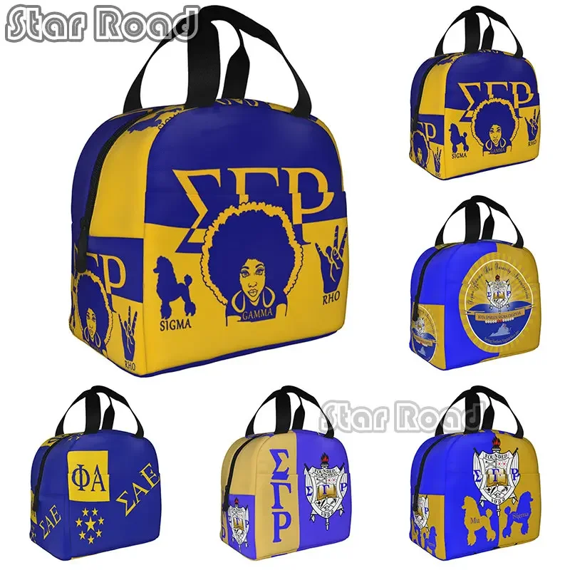 

Cmxljwyt Sigma Gamma Rho Lunch Bags for Thermal Cooler Bento Box Women Lunch Box Food Bag for Office School Work Picnic