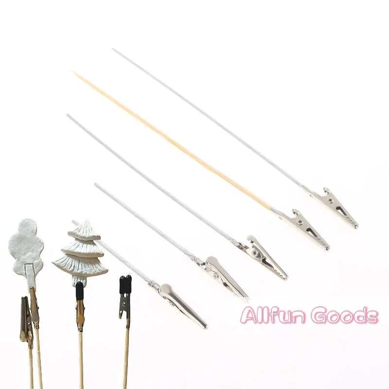 [TG835]10/20/50Pcs DIY Accessories Wood And Metal Painting Stand Alligator Clip Stick Modeling Tool For Airbrush Model Part view 3