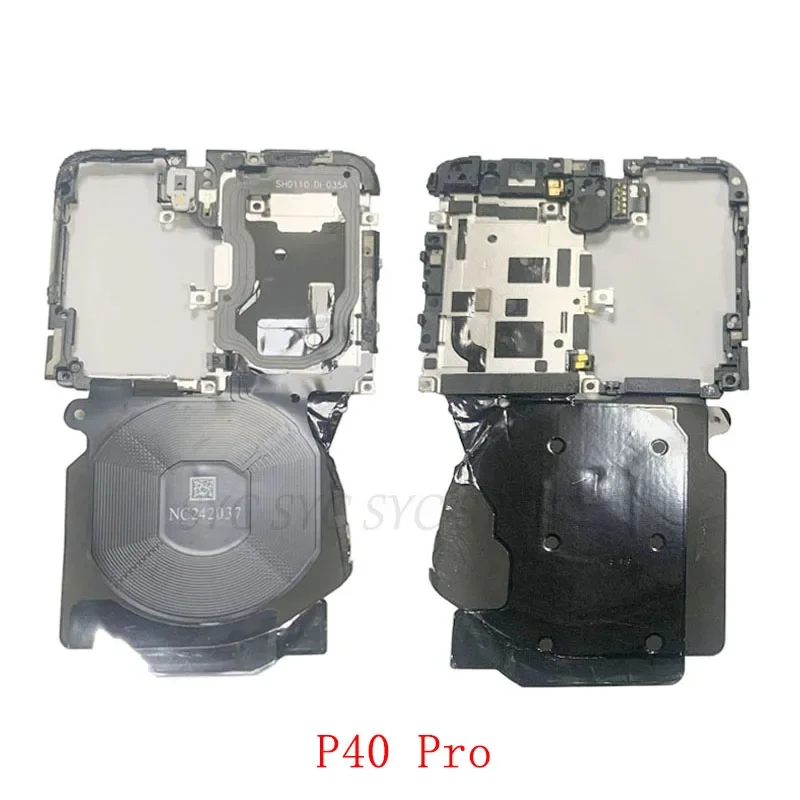 Wireless Charging Chip NFC Antenna Flex Cable with Frame For Huawei P40 Pro Mate 40 Pro Wireless Flex Cable Replacement Parts