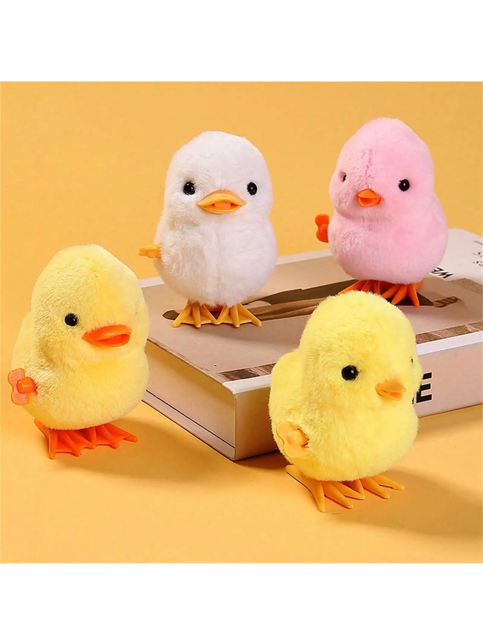 1 Stück springendes Huhn-Enten-Spielzeug, Simulation Plüsch springende Ente, interaktives Spielzeug, kleines Tier, Geburtstagsgeschenk – Detail 2