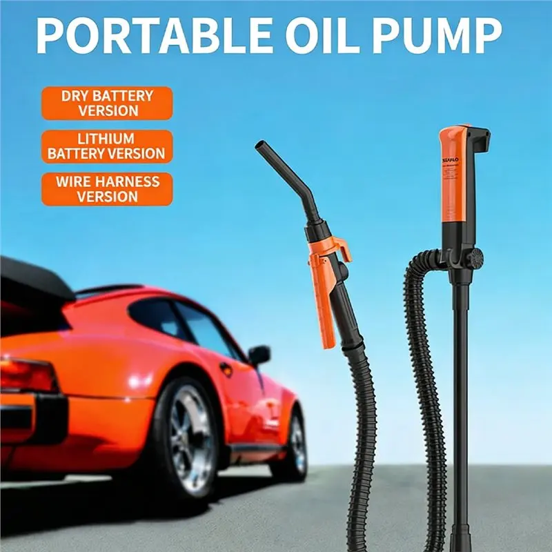 【ALLOWANCE】Lithium Battery Electric Oil Pump Portable Handheld Diesel//Water Pump Outdoor Oil Pumping Pump