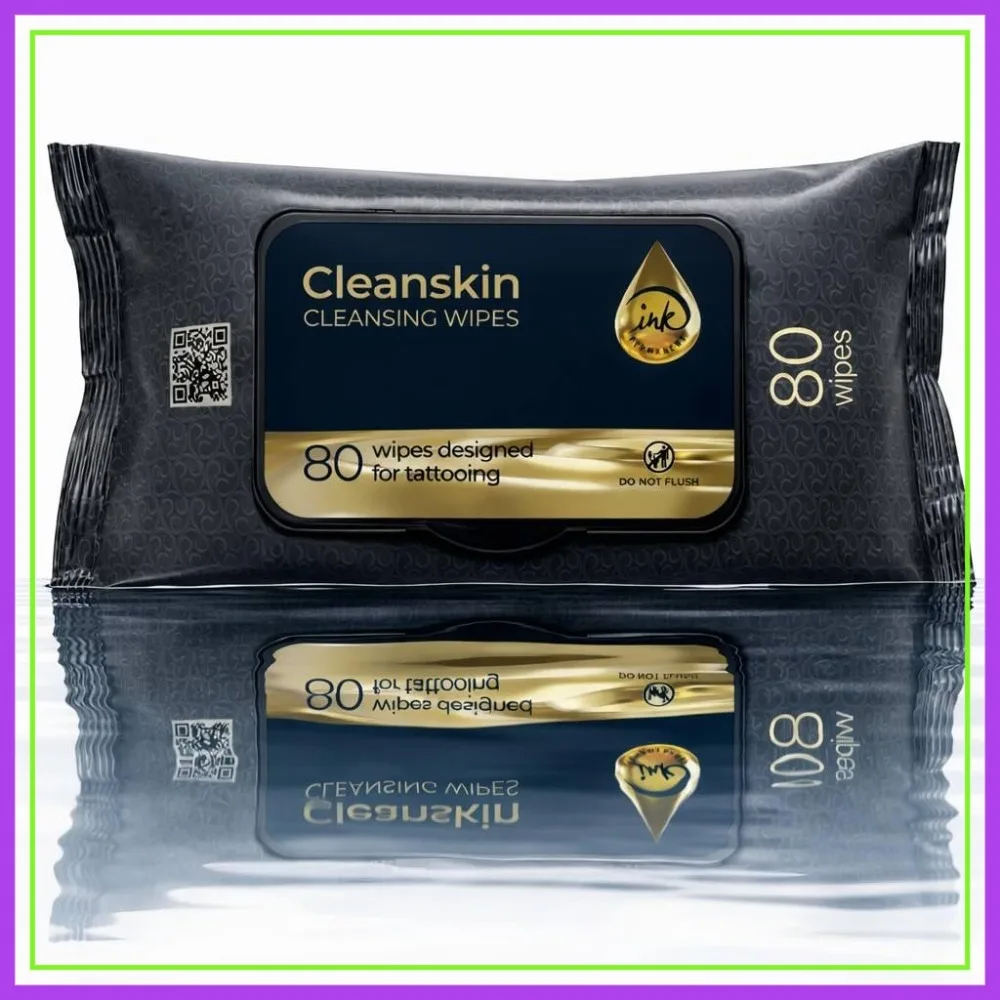 CleanSkin - Jabón Verde Limpiador para Tatuajes, Solución Todo en Uno para Tatuajes y Cuidado Posterior