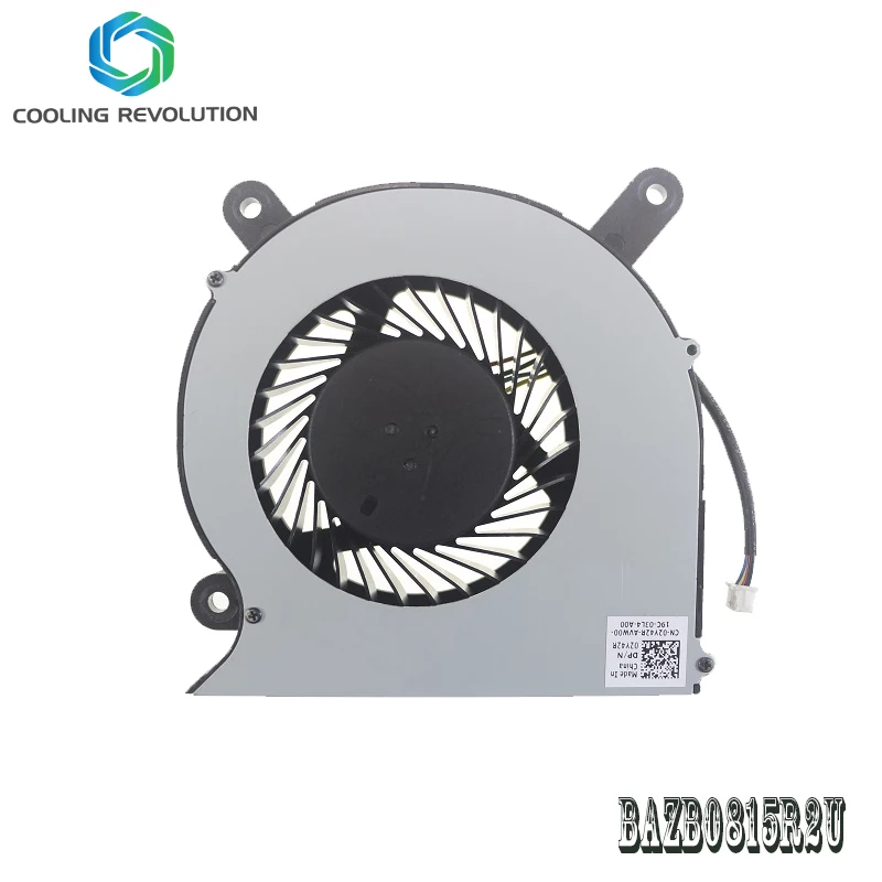 All-in-One Desktop CPU Cooling Fan BAZB0815R2U DC12V 0.80A 4Pin for Dell Inspiron 27-7777 DP/N 02Y42R