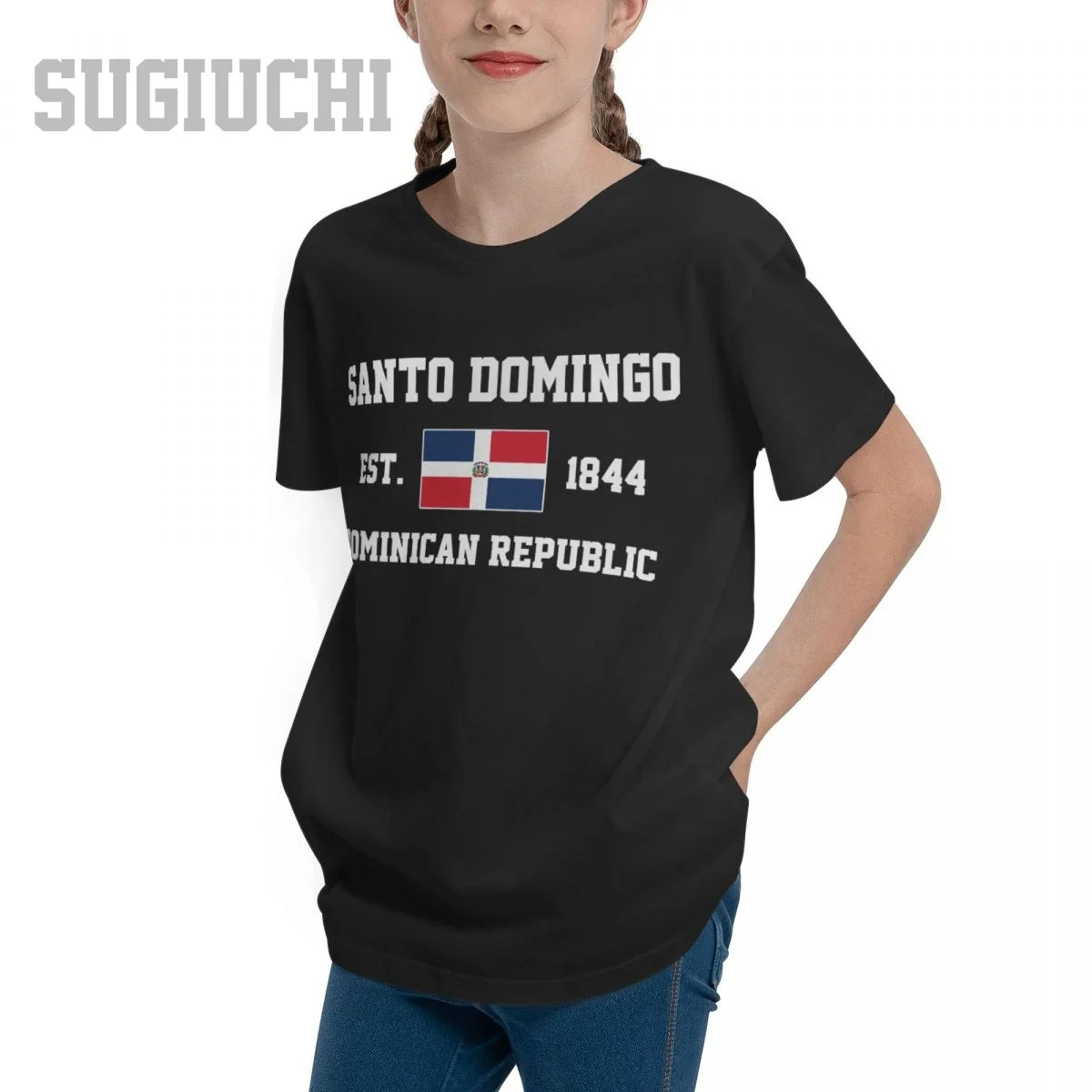 Unisex Youth Boy/Girl Dominican Republic EST.1844 Santo Domingo Capital T-shirt Kids tshirt tee  Cotton T Shirt o-neck Children