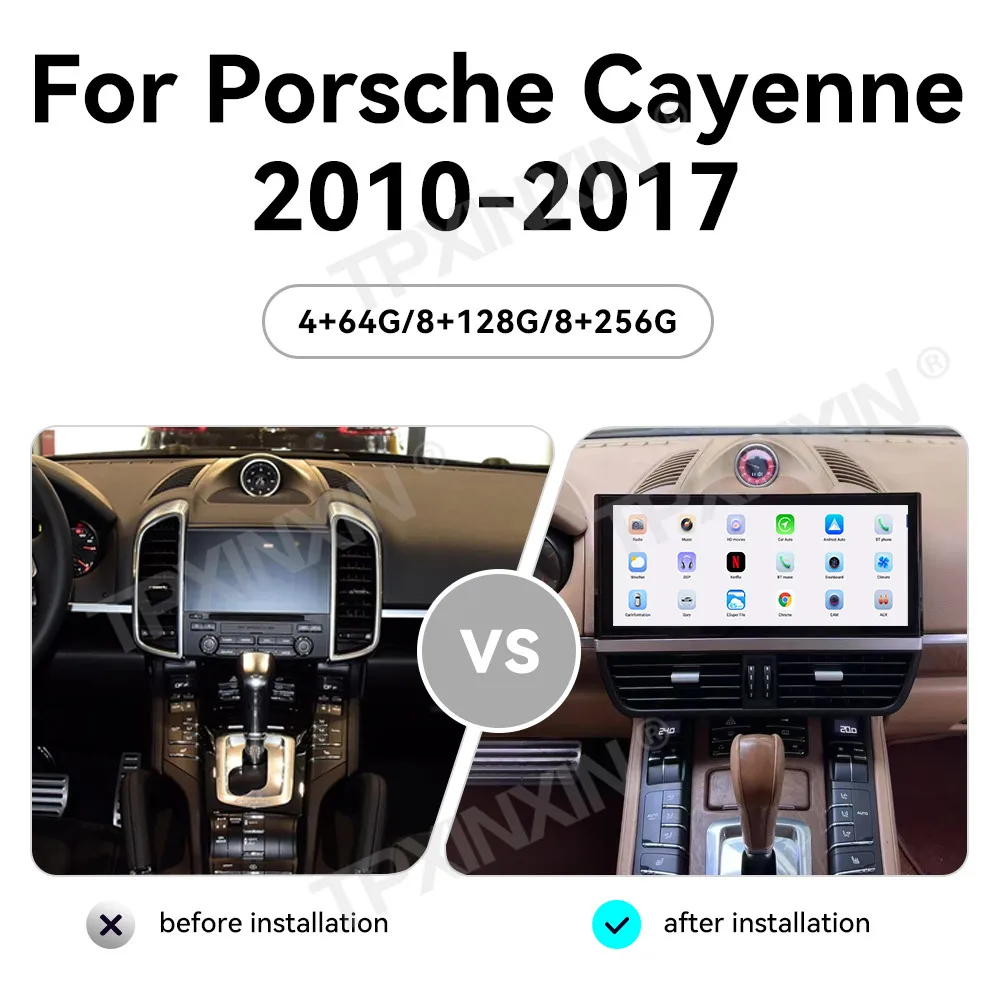 1920*720 Android AUTO Multimedia For Porsche Cayenne 2010~2017 GPS Navigation Car Radio BT5.0 Smart Touch HD Screen Head Unit
